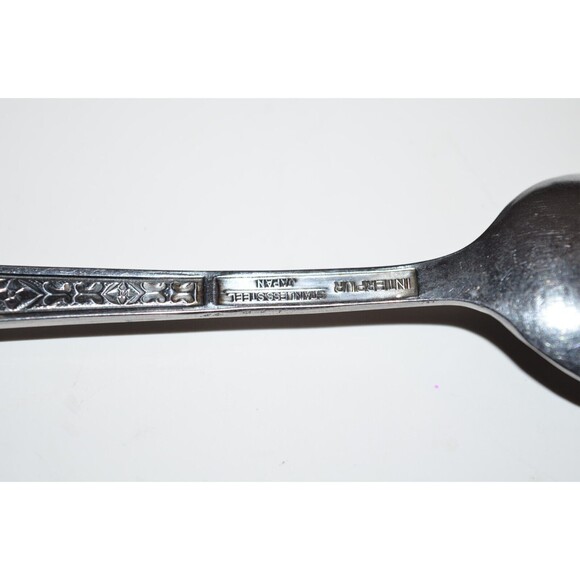 INTERPUR Stainless Japan FLORENZ  4 PETALS Flower 4 Teaspoons 6 1/2" - Picture 2 of 7